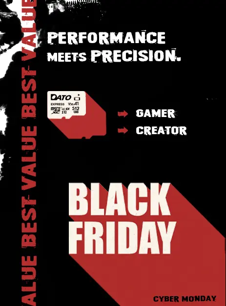 🔥 Black Friday Mega Deals Are Here! 🔥
Gamers and creators, level up your storage and experience blazing speeds!
 
▪️ Premium microSD cards – capture every shot and clip with speed and reliability
▪️ Ultra-fast SSD drives – smooth read/write for editing, streaming, and gaming without lag
▪️ Versatile portable SSDs – take your projects and games anywhere, anytime
 
👉 Exclusive Amazon deals at the best prices
https://www.amazon.com/-/zh_TW/stores/DATO/page/ACE230BC-C490-43F5-89BB-4C6D01207C72?
 
#microSD #SSD #PortableSSD #Datotek #BlackFriday