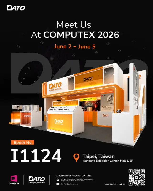 The future of edge AI is about to unfold. 🚀Datotek is thrilled to invite you to Computex 2026! This year, we are pushing the boundaries of innovation and stepping into a new era of smart technology. Witness how our "EDGE-Assisted AI Storage Hub" brings a revolution to storage. Get ready to experience our latest AI-driven innovations firsthand. You won't want to miss this📅 Date: June 2–5, 2026📍 Location: Taipei Nangang Exhibition Center, Hall 1 (TaiNex 1), 1F🎯 Booth: I1124Come visit us and see what’s next. Stay tuned!#Computex2026 #Datotek #EdgeAI #SSD #PortableSSD #Creator