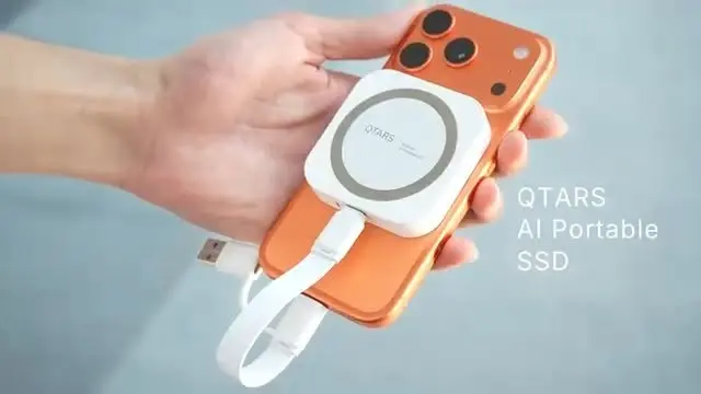 Ready for the new era of AI storage? 🏃🏻Meet QTARS — the next-gen AI portable SSD built for creators who demand speed and edge AI performance. 😎⚡ File summaries, AI assistant, RAG semantic search, AI image generation, and S.M.A.R.T. 2.0 health monitoring.🧲 MagSafe-compatible double-sided magnetic design for a secure connection.🚀 USB4 Gen 3x2, up to 4,000 MB/s for 4K/8K editing and Apple ProRes workflows.👍 Make QTARS your ultimate AI storage companion.#AI #iphone17promax #MagSafe #Creators #Photographers  #pcbuild #storage  #PortableSSD #ProRes  #AIPSSD  #Datotek