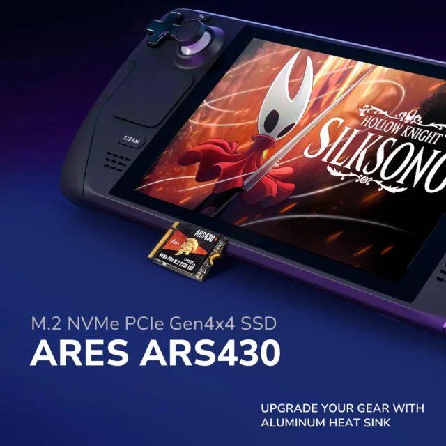 ⚔️ Dive into the Hollow, Fast and Fearless! ⚔️
Hollow Knight: Silksong is here, with over 5 million players worldwide!
Is your Steam Deck ready for the next big challenge?

With the ARS430 M.2 2230 NVMe PCIe Gen4x4 SSD, enjoy faster load times and bigger storage so your adventure won’t be slowed down by loading screens.

Upgrade your storage and experience a smooth, seamless adventure. ✨

#HollowKnightSilksong #SteamDeck #SSD #gamer #PCIeGen4 #gamer #ars430 #Datotek