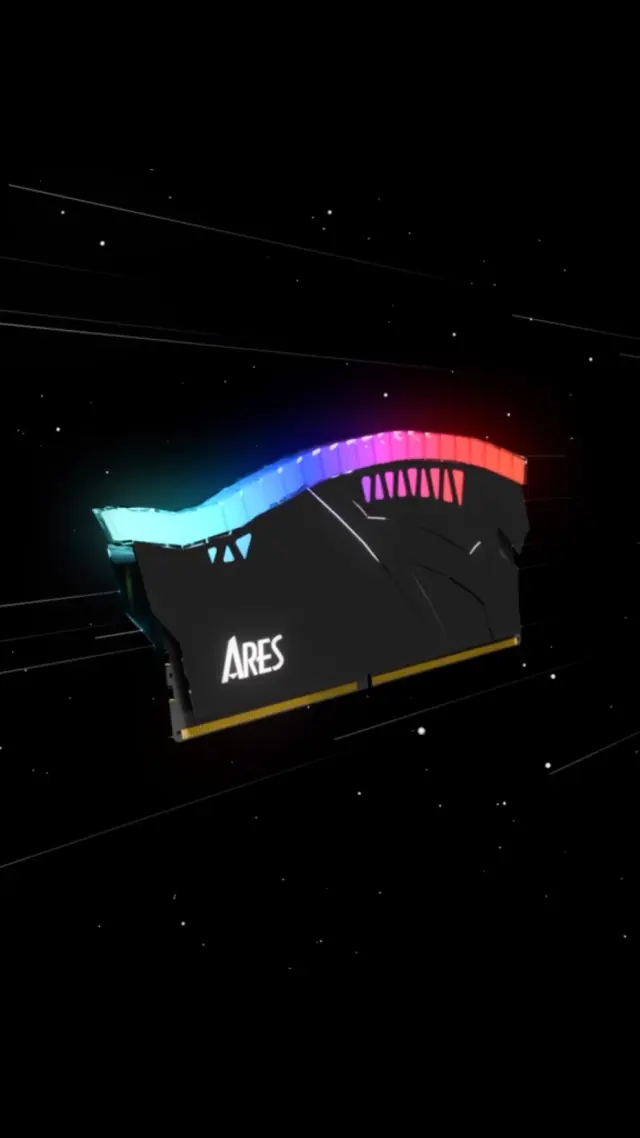 從遊戲到創作，ARES Armor Lite RGB DDR5 記憶體可協助您輕鬆應付各種任務。 ⚡它不僅能提升電腦的效能和效率，其鑽石切割 RGB 燈條還能帶來驚豔的視覺升級。 💎✨#armorlite #ddr5 #pcbuild #gamingmemory #datotek